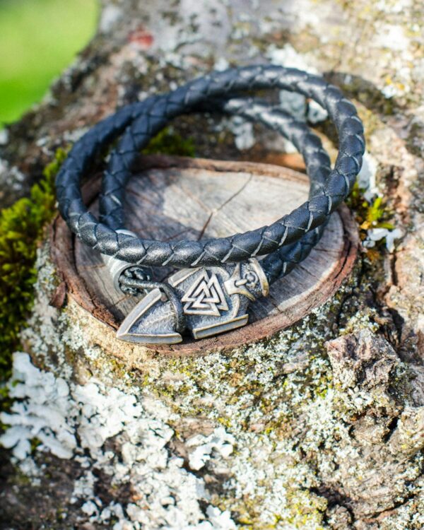 Pulsera de cuero doble vuelta