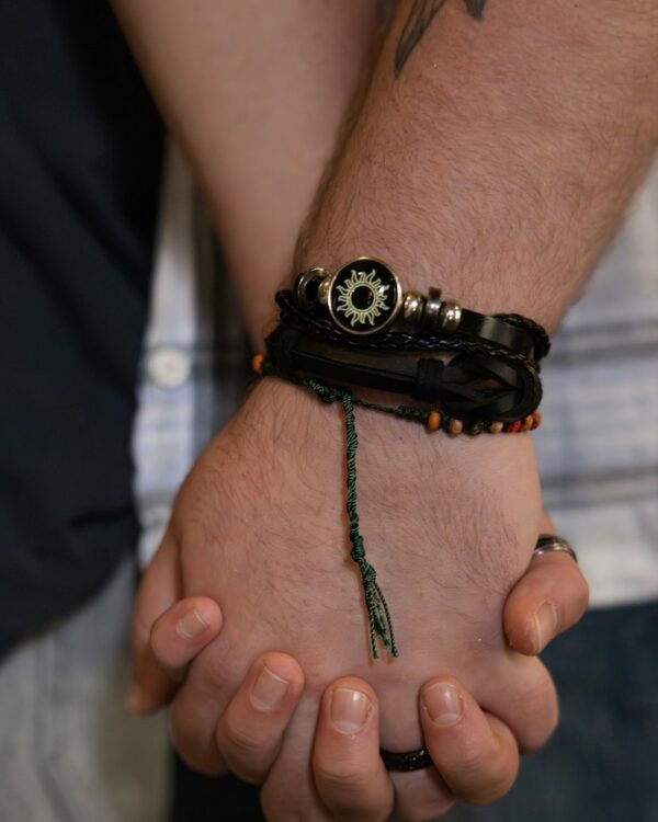 Pulseras de pareja Sol y Luna